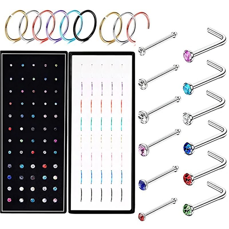 40/60PC Stainless Steel Straig - Body Jewelry Hypoallergenic review and price