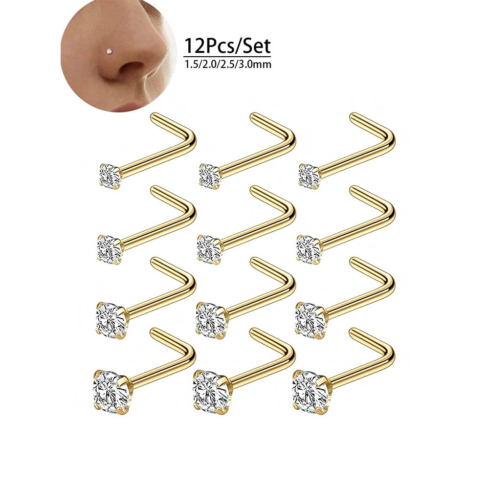 12-Piece Full Set 316L Hypoall - Body Jewelry Hypoallergenic review and price