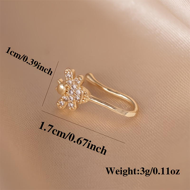 1-piece cute little bee zircon - Body Jewelry Nose Studs review and price