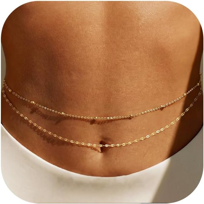 14K Gold Plated Waist Chain Wo - Body Jewelry In Bulk review and price