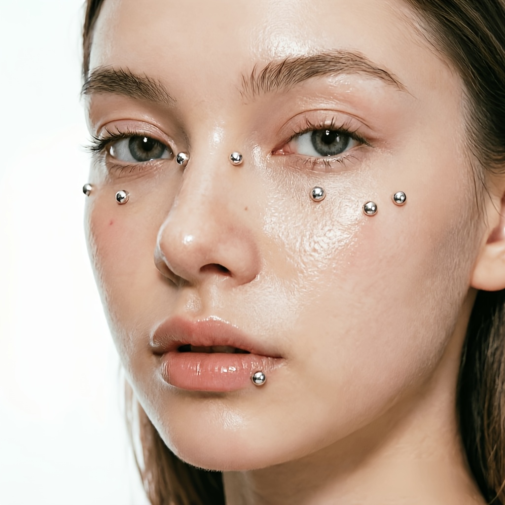 4pcs Set of Piercing-Free Self - Body Jewelry Nose Studs review and price